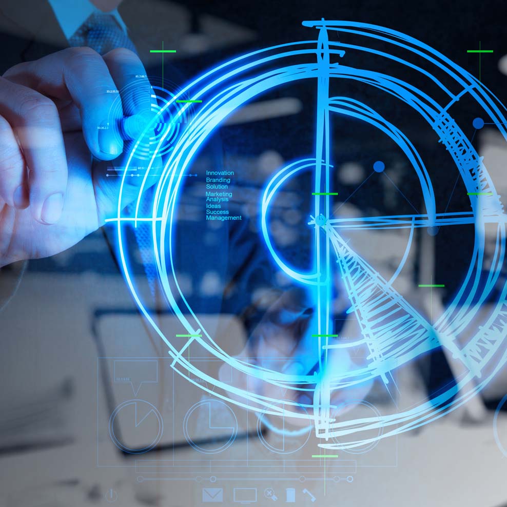 Drawing a graphic in neon colors