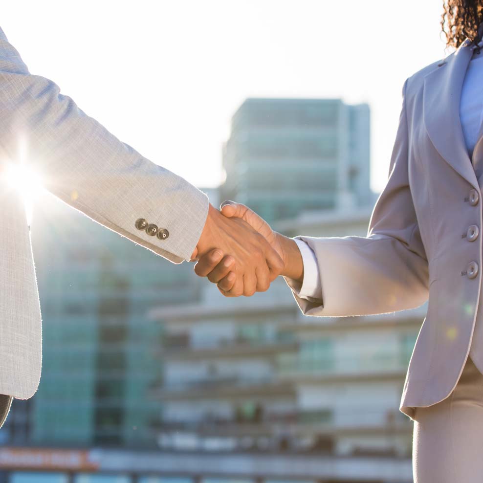 Welcom image hand shake